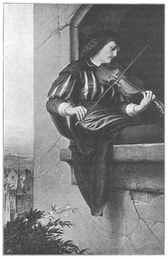 Der Violinspieler by Eduard Von Steinle