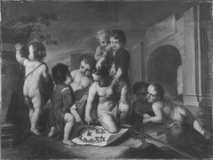 Die Baukunst durch Kinder dargestellt by Balthasar Augustin Albrecht