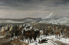 Die Schlacht bei Oeversee am 6. Februar 1864 by Fritz Allemand