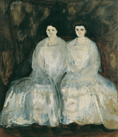 Die Schwestern Karoline und Pauline Fey by Richard Gerstl