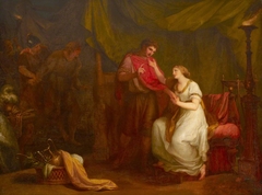 Diomed and Cressida (from William Shakespeare’s ‘Troilus and Cressida’, Act V, scene ii) by Angelica Kauffman