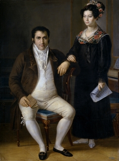 Don Pedro Benítez and his daughter María de la Cruz by Rafael Tejeo