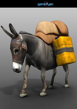 Donkey Animal Character Animation