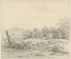 Duinlandschap bij Bloemendaal by Johan Christiaan Willem Safft