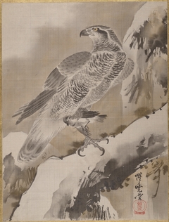 Eagle Holding Small Bird by Kawanabe Kyōsai
