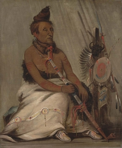 Eh-toh'k-pah-she-pée-shah, Black Moccasin, aged Chief by George Catlin