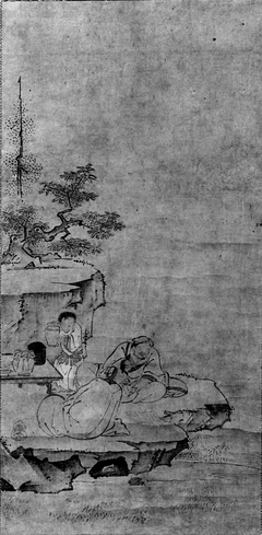 Elegant Conversation in Mountains by Tenshō Shūbun