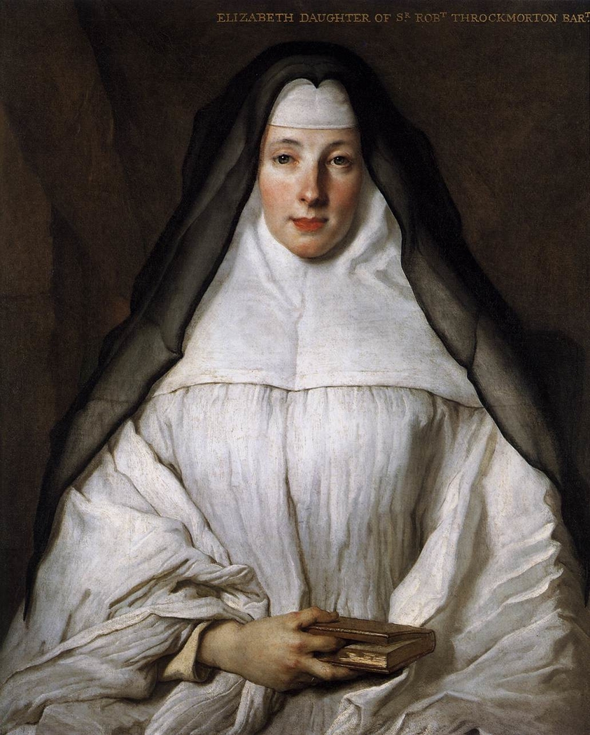 Elizabeth Throckmorton, Canoness of the Order of the Dames Augustines Anglaises