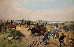 Emperor Franz Joseph on manoeuvres by Tadeusz Ajdukiewicz