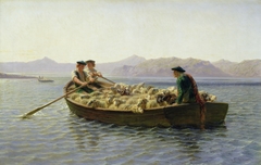 En barque by Rosa Bonheur