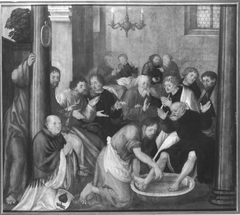 Erster Wettenhauser Altar: Fußwaschung Christi Rückseite: nicht erhalten by Martin Schaffner