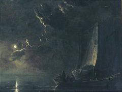 Fishermen by Moonlight by Aelbert Cuyp