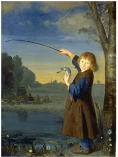 Fishing Boy by Pieter Cornelisz van Slingelandt
