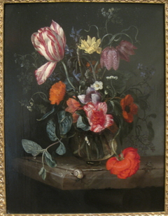 Flowers in a Vase by Jacob van Walscapelle
