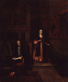 Francis Seymour Larpent; Charlotte Rosamund Larpent (née Arnold) by Anonymous