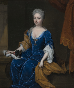 Françoise Fagel (1680-1762). Echtgenote van 1) Johan van Byemont; 2) Willem van Erpecum by Caspar Netscher