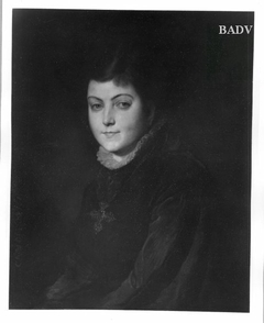 Frauenporträt (junge Frau mit Kreuz auf der Brust) (Porträt der Gräfin Stephanie Wurmbrand-Stuppach)