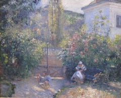 Garden at L'Hermitage, the 'Red House', Pontoise