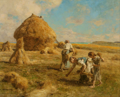 Gleaning Women by Léon Augustin Lhermitte