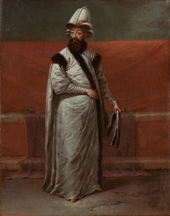 Grand Vizier Nevşehirli Damat Ĭbrahim Pasa by Jean Baptiste Vanmour