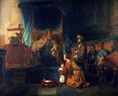 Hannah presenting her son Samuel to the priest Eli
