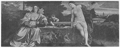 Himmlische und irdische Liebe (nach Tizian) by Franz von Lenbach