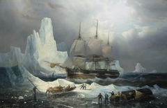 HMS Erebus in the Ice, 1846 by François Musin