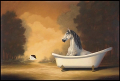 Horse Bath by Linda Ridd Herzog Art