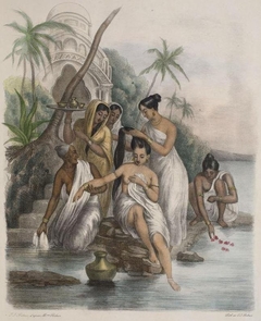 Illustration from Twenty-four plates illustrative of Hindoo and European Manners in Bengal by Sophia Charlotte Belnos