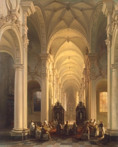 Interior of a Church in Averbode by Jules Victor Génisson