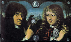 Jean Varin et Louis XIV enfant by François Lemaire