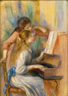 Jeunes Filles au piano by Pierre-Auguste Renoir by Auguste Renoir