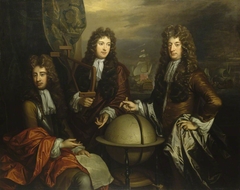 John Benbow (1653-1702), Sir Ralph Delaval (circa 1645-1707), and Thomas Phillips (circa 1635-93) by Thomas Murray