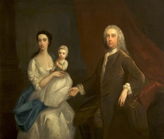 John Egerton of Tatton (1710-1738) with his Wife Christian Ward (d.1777) and Daughter by Anonymous