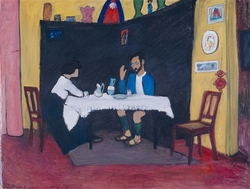 Kandinsky and Erma Bossi at the table
