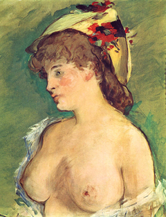 La Blonde aux seins nus by Edouard Manet