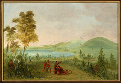 La Salle Assassinated by Duhaut.  May 19, 1686 by George Catlin