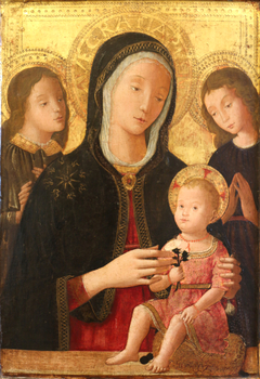 La Vierge et l'Enfant avec deux anges by Bernardino Fungai