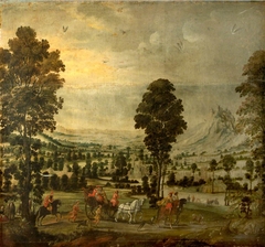 Landscape with Alexander and Diogenes by Anonymous