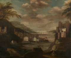 Landscape with an Estuary by Attributed to Jan Loten