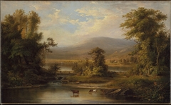 Landscape with Cows Watering in a Stream by Robert S. Duncanson