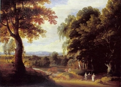 Landscape with Entrance to a Forrest by Jacques d'Arthois