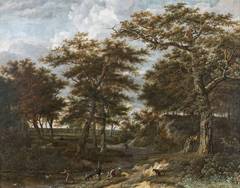Landscape with hunters by Adriaen Hendriksz Verboom