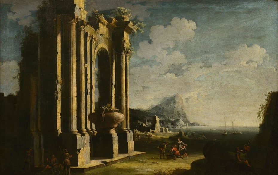 Landscape with Roman Ruins and Figures