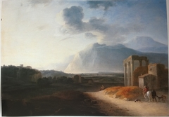 Landscape with the Stromboli vulcan