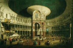 London: The Interior of the Rotunda, Ranelagh, London by Canaletto
