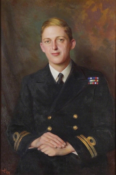 Lt-Cdr Thomas Hornyold-Strickland, 7th Count della Catena (1921-1983) by Edward Caruana Dingli