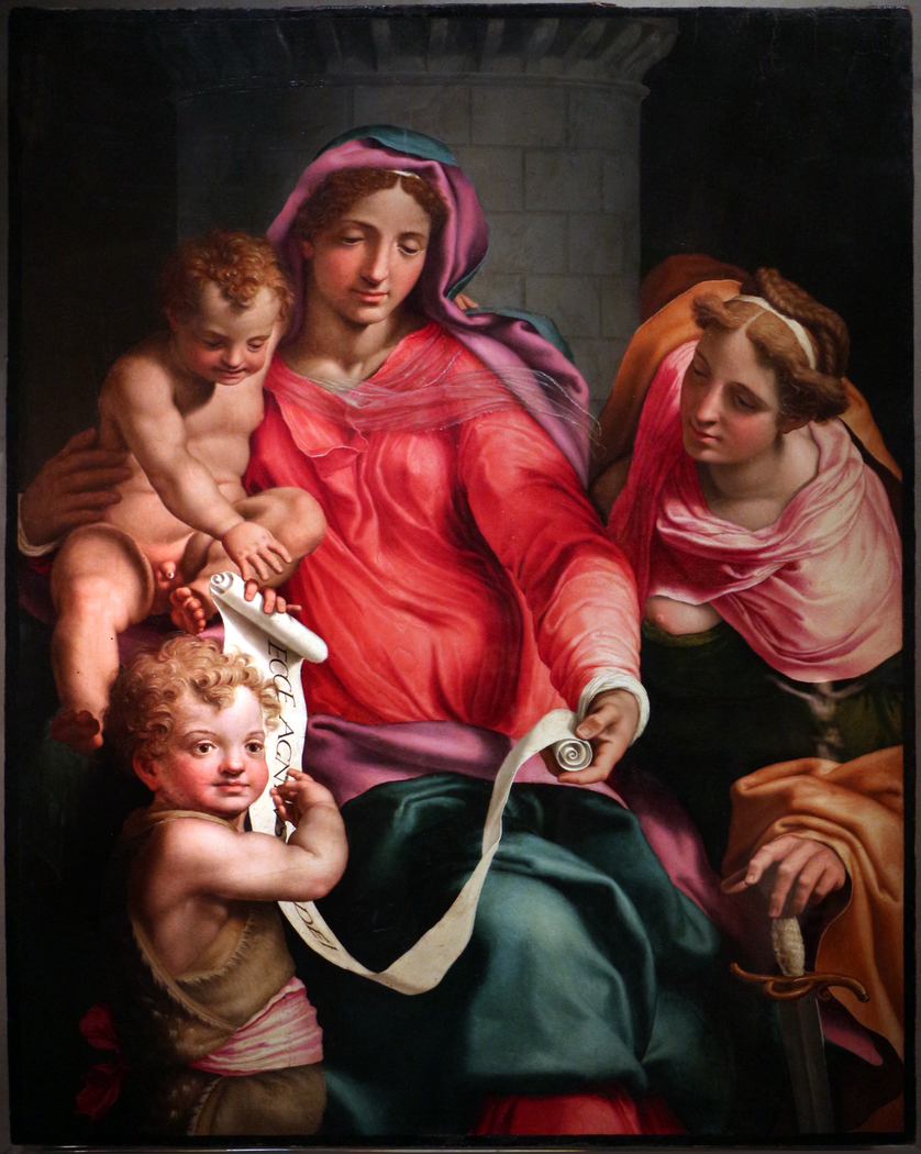 Madonna and Child, Saint John and Saint Barbara
