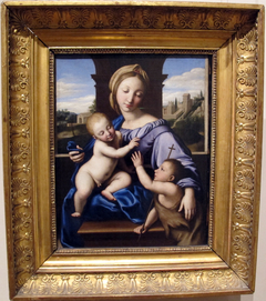 Madonna and Child with St. John the Baptist by Giovanni Battista Salvi da Sassoferrato