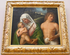 Madonna and Child with St. Sebastian by Giovanni Cariani